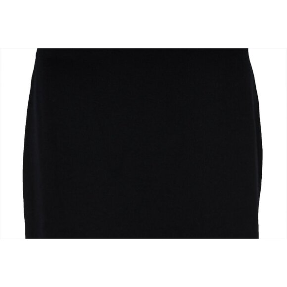 St. John Womens Midi Ribbed Skirt Size Medium Blue Wool Rayon Stretch Waist - Picture 3 of 9